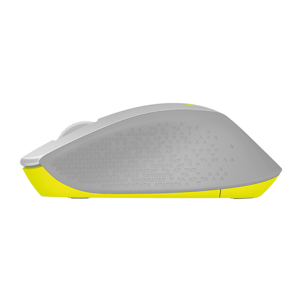 Logitech M331 SILENT PLUS 靜音無線滑鼠(灰黃)