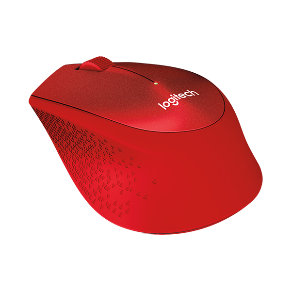 Logitech M331 SILENT PLUS 靜音無線滑鼠(紅)