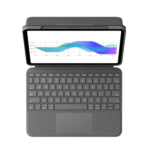 Logitech Folio Touch 背光鍵盤護殼配備觸控板(iPad Pro 11吋 第1/2代 (石墨色))