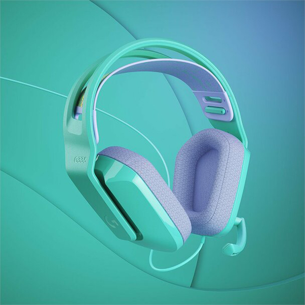 Logitech G系列 G335 有線遊戲耳機麥克風(Mint 薄荷綠)