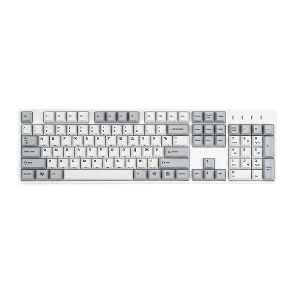 ENJOYPBT G81-SAV White & Gray Russia 俄語字母 熱昇華鍵帽