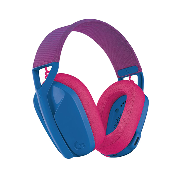 Logitech G435 Lightspeed 無線遊戲耳機麥克風(莓果色)