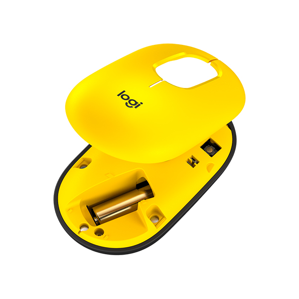 Logitech POP MOUSE 無線藍牙滑鼠(Blast Yellow-酷玩黃)