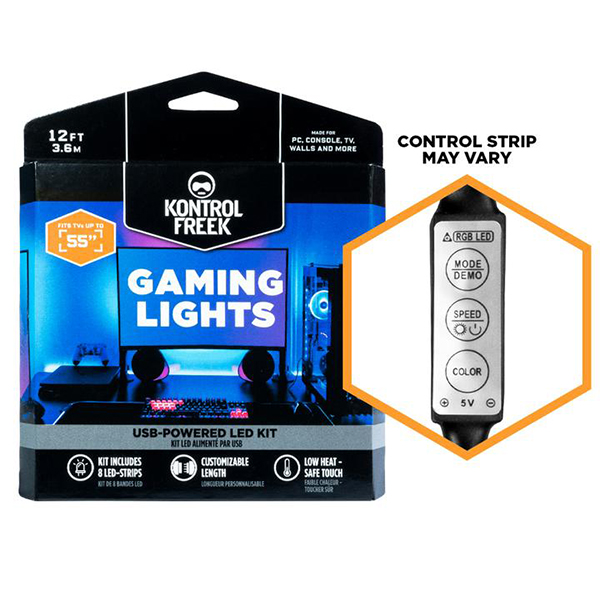 KontrolFreek Gaming Lights USB-Powered LED Light Strips Retail Kit(3.6米)