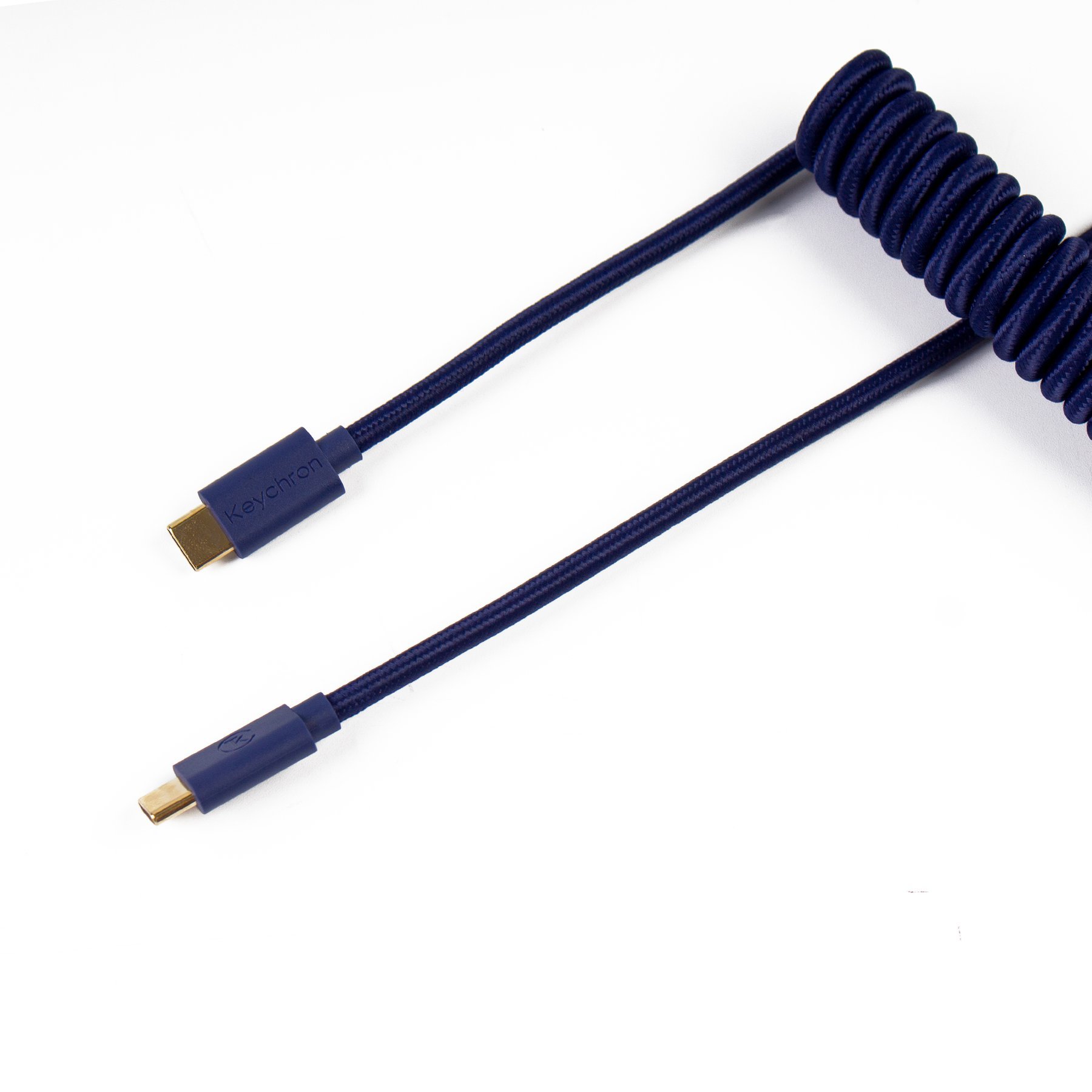 Keychron 定制編織USB-C捲線 (Cab-L)(藍色)
