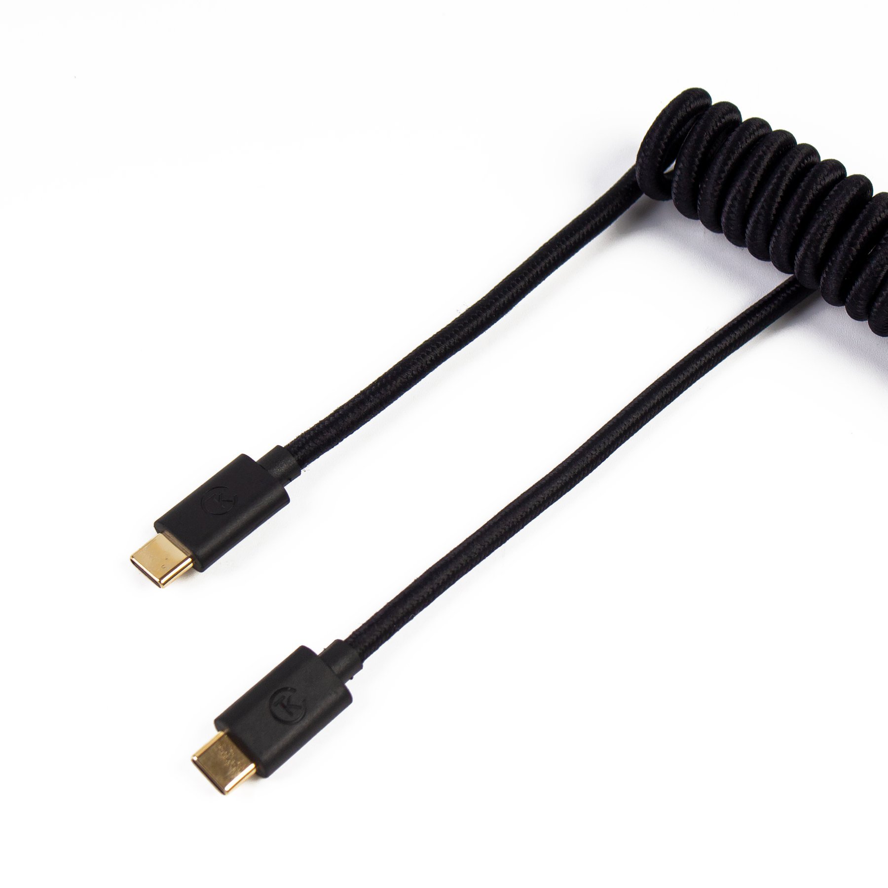 Keychron 定制編織USB-C捲線 (Cab-B)(黑色)