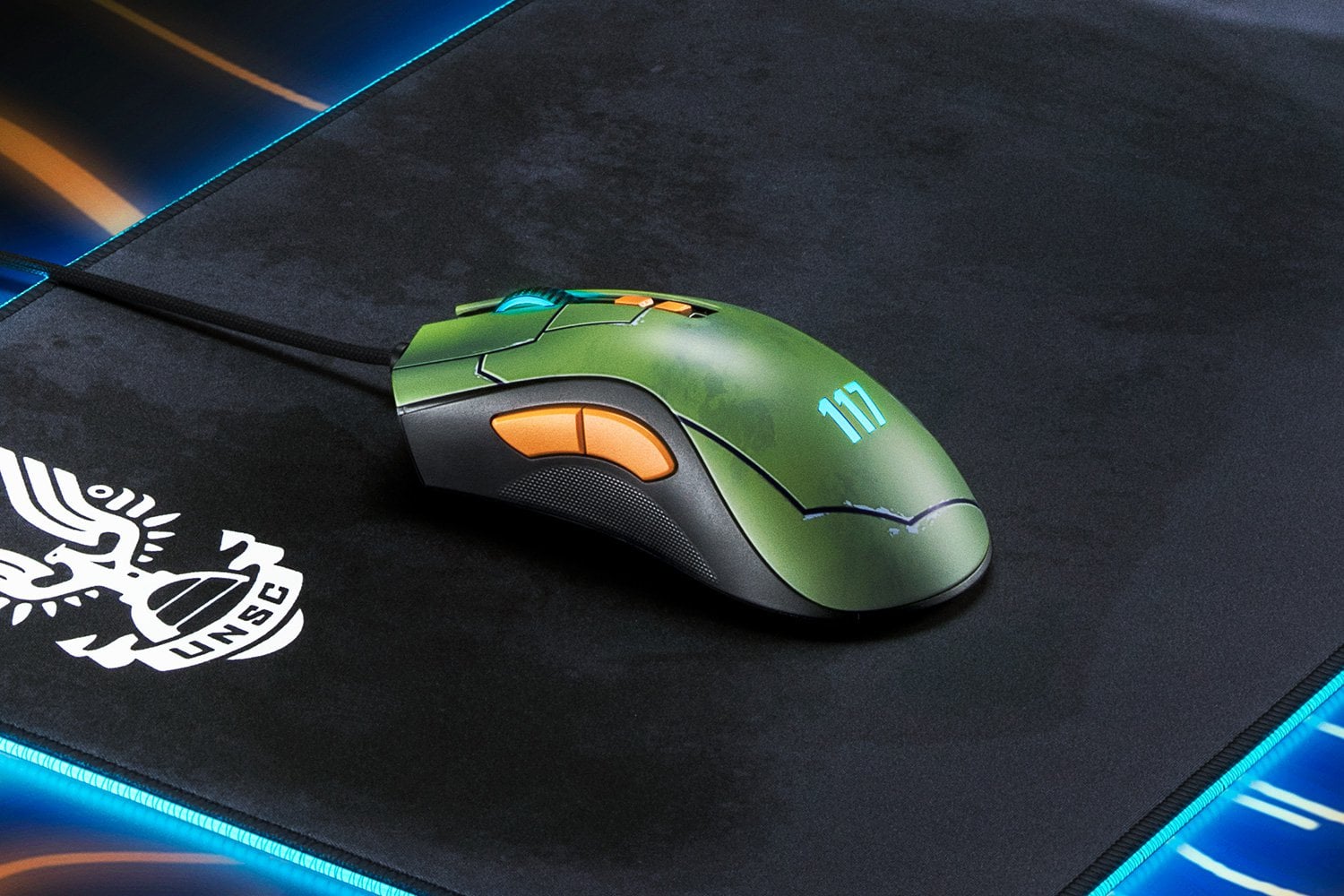 Razer DeathAdder V2 有線遊戲滑鼠(Halo Infinite)