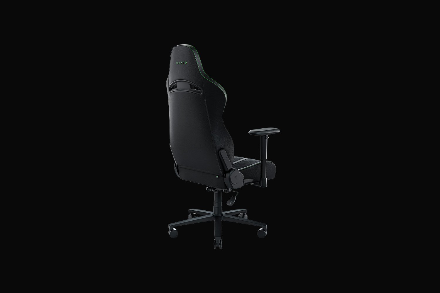 C195 Razer Enki X 內建弧形腰枕人體工學高背電競椅(黑綠)
