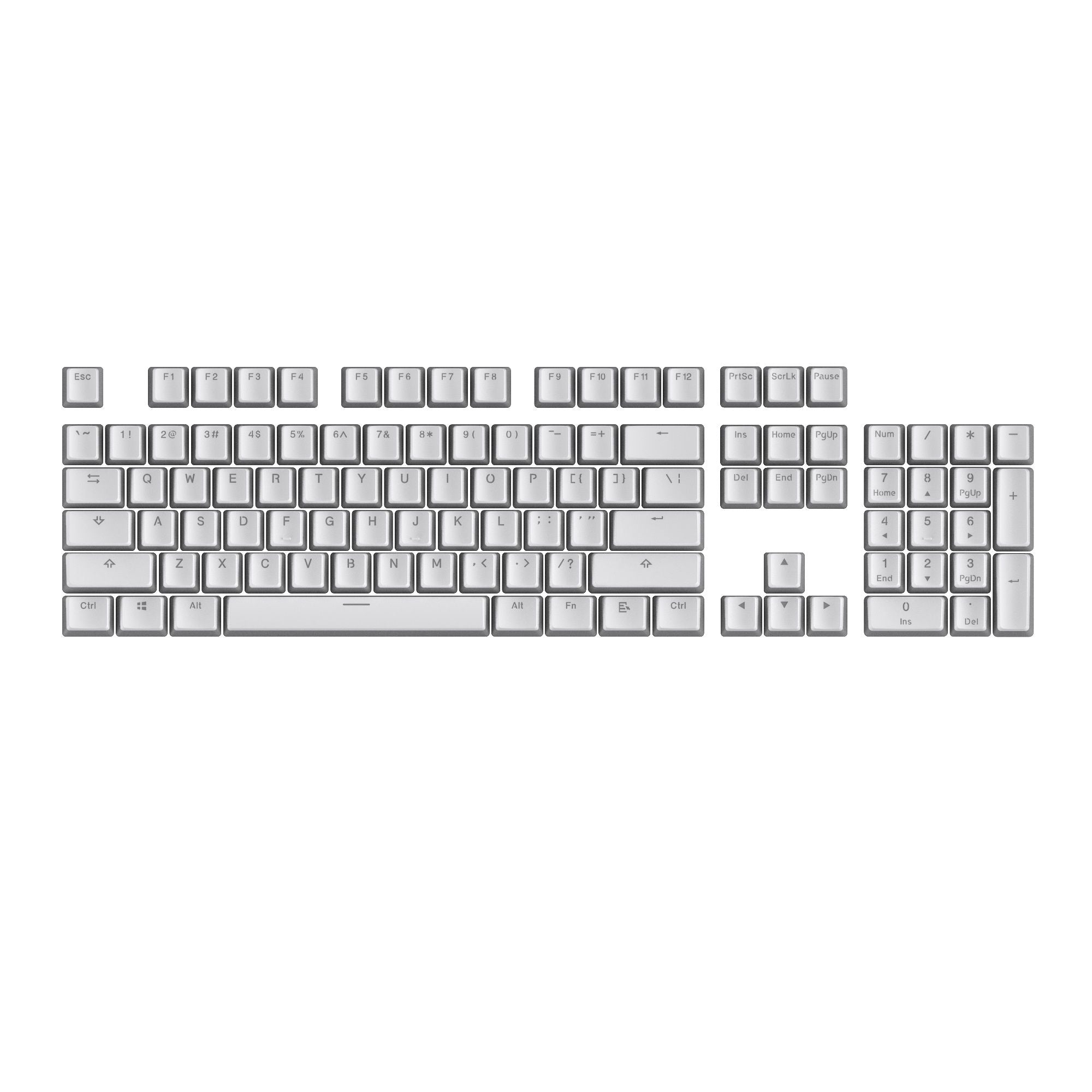 Tecware Pudding PBT 110鍵布丁鍵帽(TWKB-PBT-PUDWH)(白)