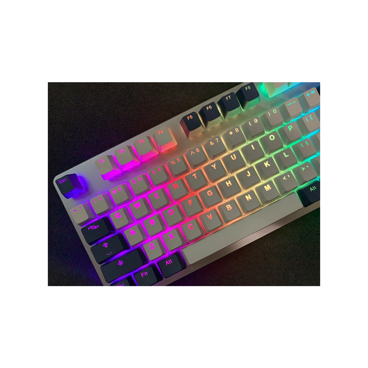 Tai-Hao Doubleshot PBT/120 Keycaps/2 Key Puller (C02GB201)(Dark Tunnel)