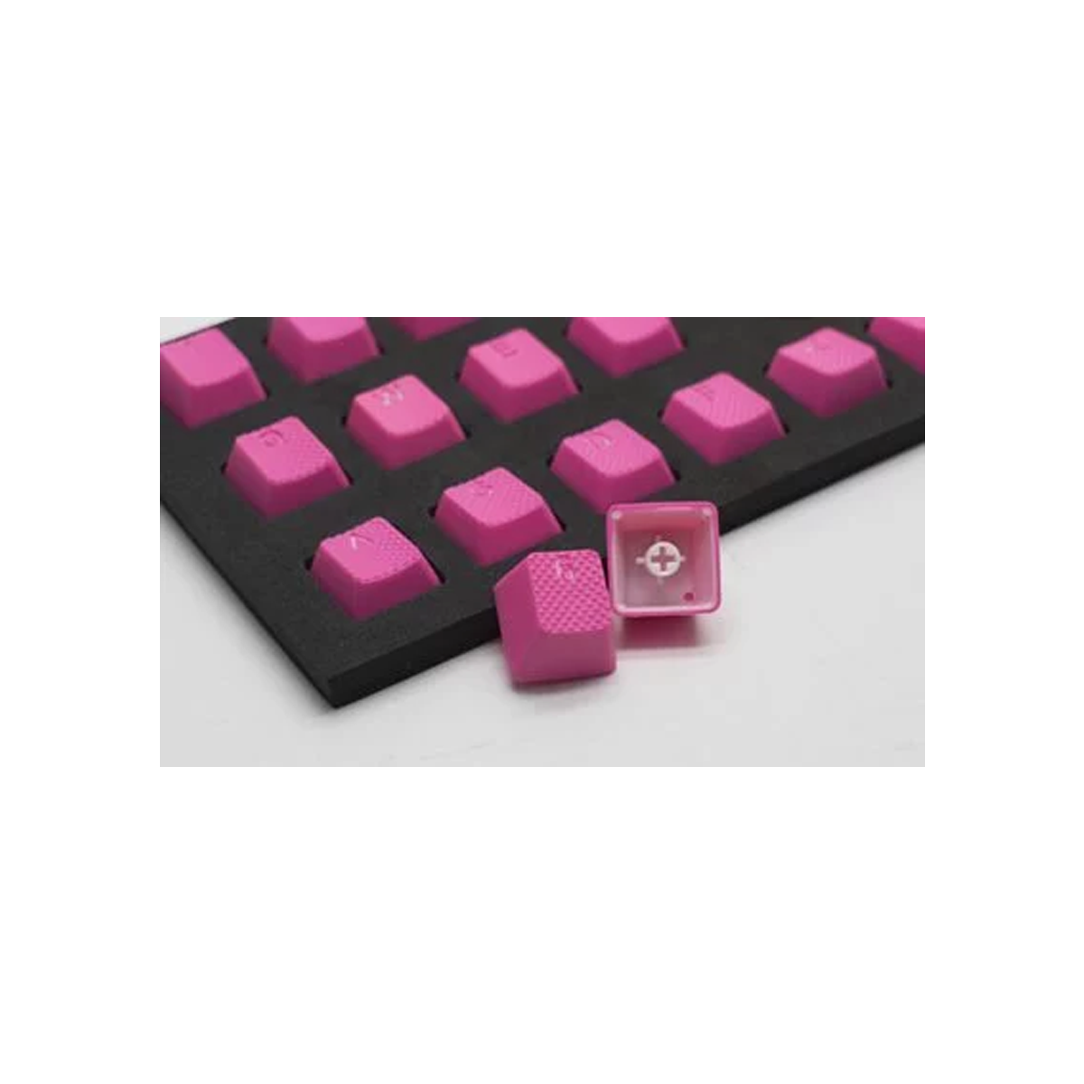 Tai-Hao ABS Rubber Doubleshot Keycap (C03PK101)(Neon Pink)