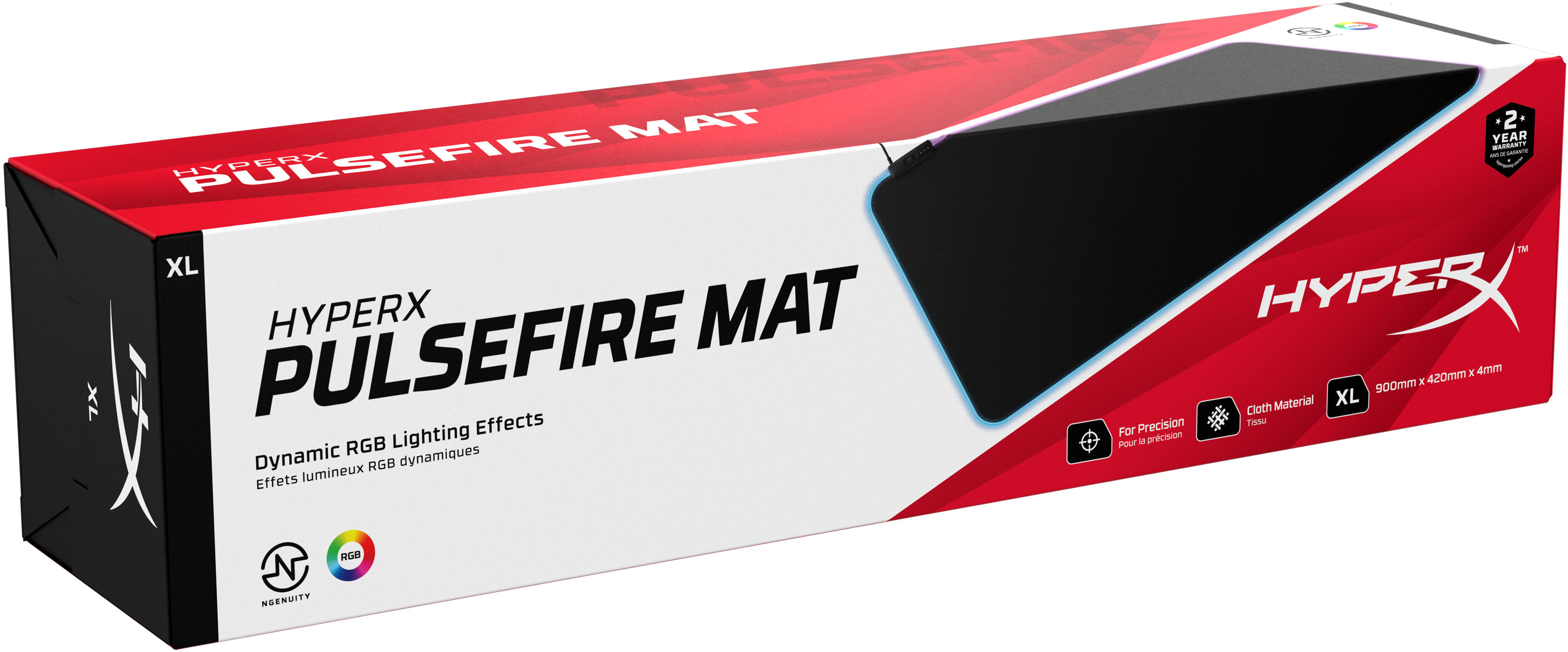 HyperX PulseFire Mat RGB 滑鼠墊(XL)