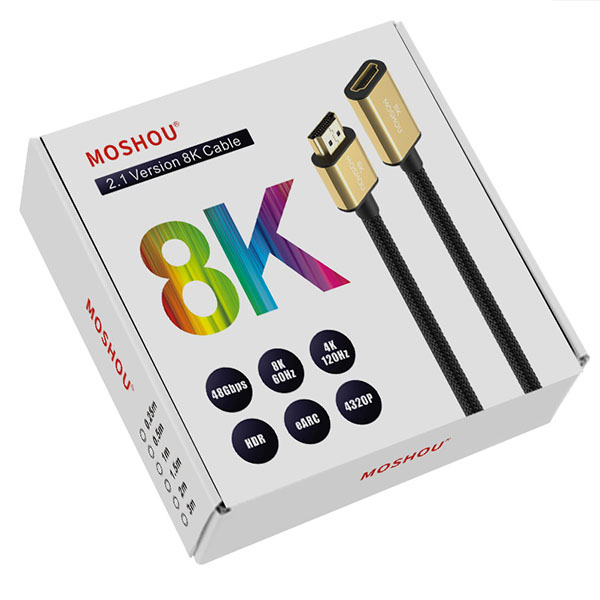 MOSHOU高清HDMI 2.1延長連接線(1m)