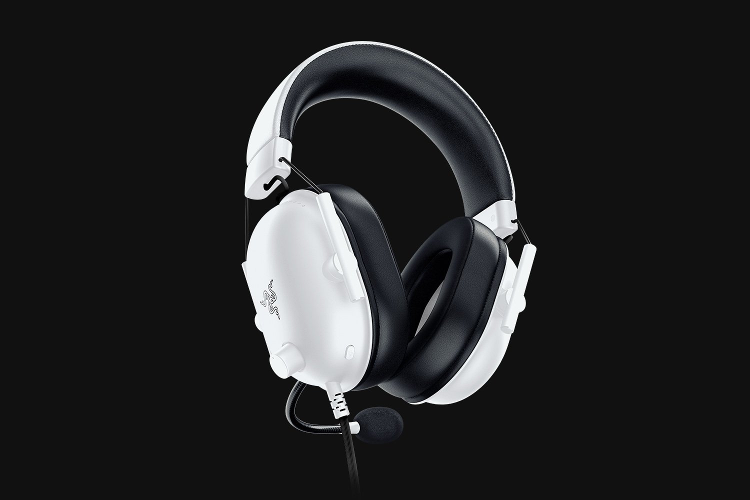 Razer BlackShark V2 X 頭戴式有線遊戲耳機(3.5mm)(PC-Mercury-白色)