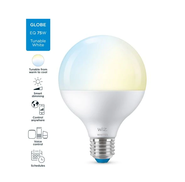 WiZ Globe 白光 11W G95 E27 智能燈泡