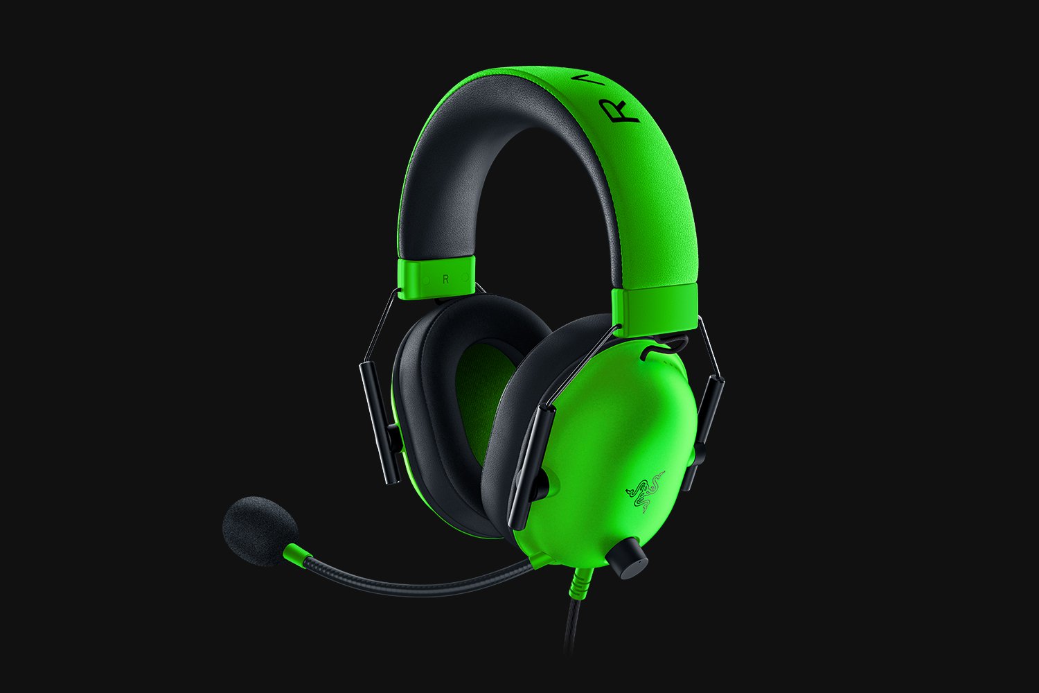 Razer BlackShark V2 X 頭戴式有線遊戲耳機(3.5mm)(PC-Razer Green-綠色)