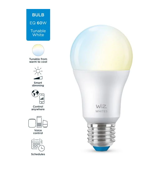 WiZ 冷暖白光 8W A60 E27 智能燈泡