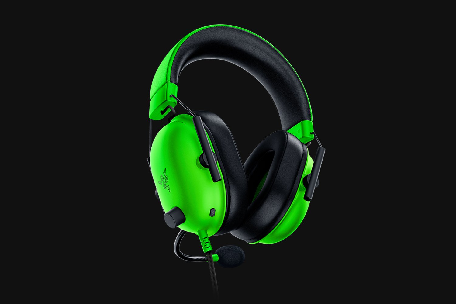 Razer BlackShark V2 X 頭戴式有線遊戲耳機(3.5mm)(PC-Razer Green-綠色)