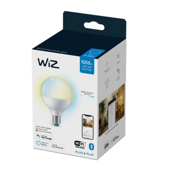 WiZ Globe 白光 11W G95 E27 智能燈泡