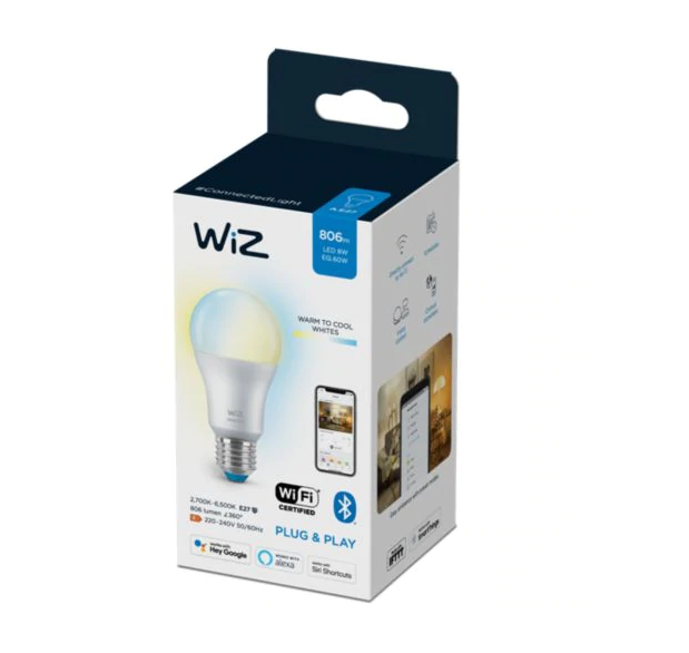 WiZ 冷暖白光 8W A60 E27 智能燈泡
