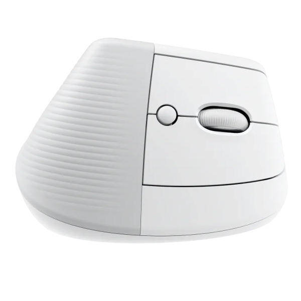 Logitech Lift Vertical 雙模無線 人體工學垂直滑鼠(珍珠白)