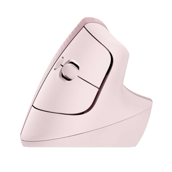Logitech Lift Vertical 雙模無線 人體工學垂直滑鼠(玫瑰色)