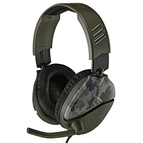 Turtle Beach Recon 70 3.5mm 遊戲耳機 + Atlas Edge 音效增強器 組合(迷彩綠-耳機)