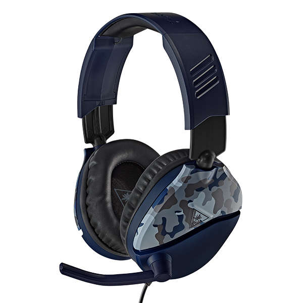 Turtle Beach Recon 70 3.5mm 遊戲耳機 + Atlas Edge 音效增強器 組合(迷彩藍-耳機)