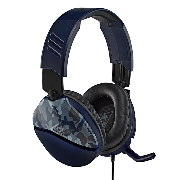 Turtle Beach Recon 70 3.5mm 遊戲耳機 + Atlas Edge 音效增強器 組合(迷彩藍-耳機)