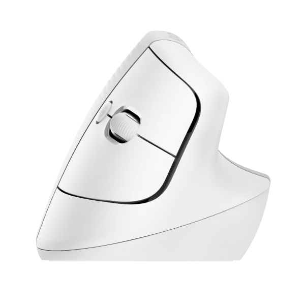Logitech Lift Vertical 雙模無線 人體工學垂直滑鼠(珍珠白)
