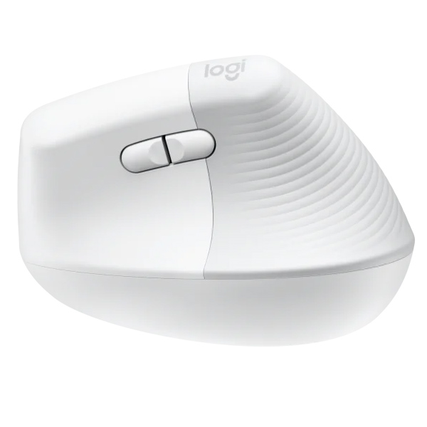 Logitech Lift Vertical 雙模無線 人體工學垂直滑鼠(珍珠白)