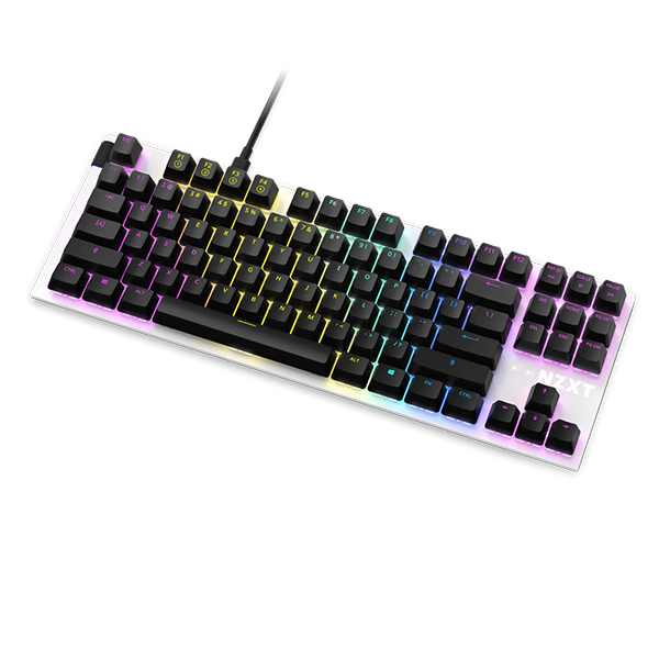 NZXT Function Tenkeyless RGB 機械軸鍵盤(白色)