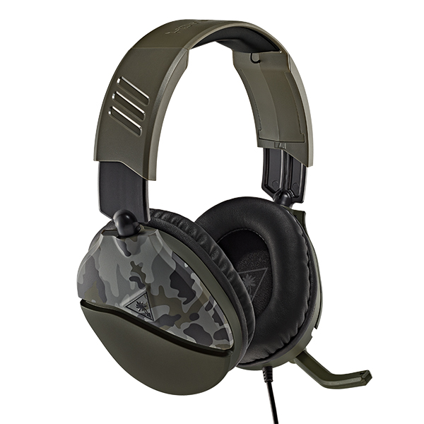 Turtle Beach Recon 70 3.5mm 遊戲耳機 + Atlas Edge 音效增強器 組合(迷彩綠-耳機)