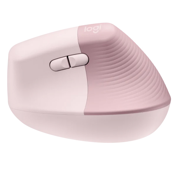 Logitech Lift Vertical 雙模無線 人體工學垂直滑鼠(玫瑰色)