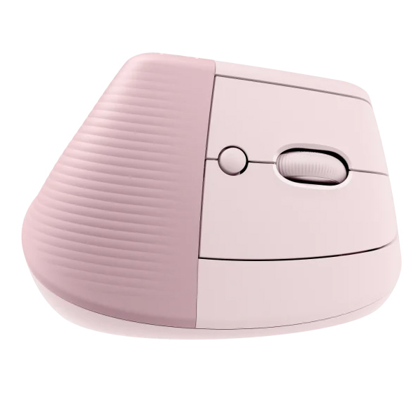 Logitech Lift Vertical 雙模無線 人體工學垂直滑鼠(玫瑰色)