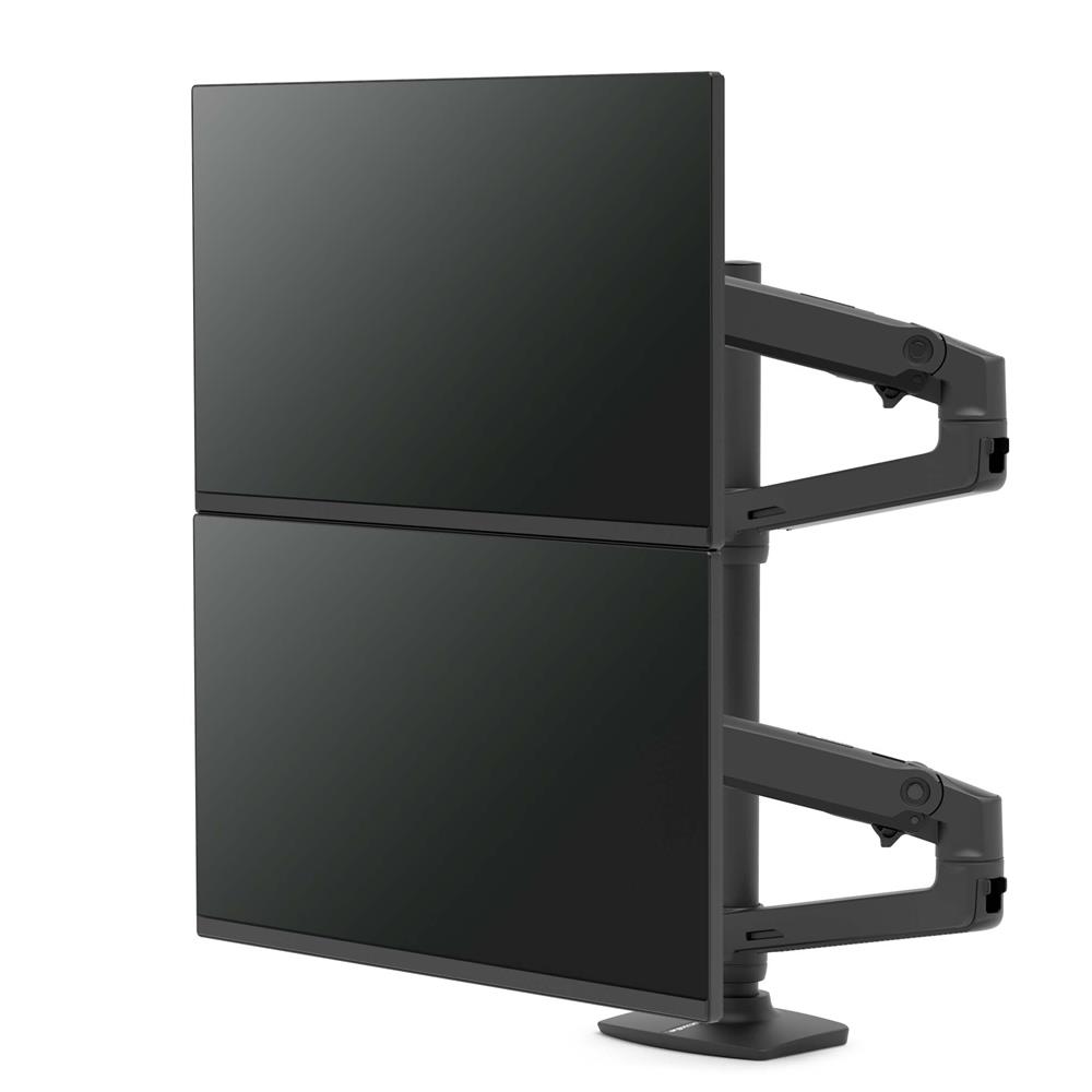 Ergotron LX 雙臂高杆顯示器支架(黑色 45-509-224)