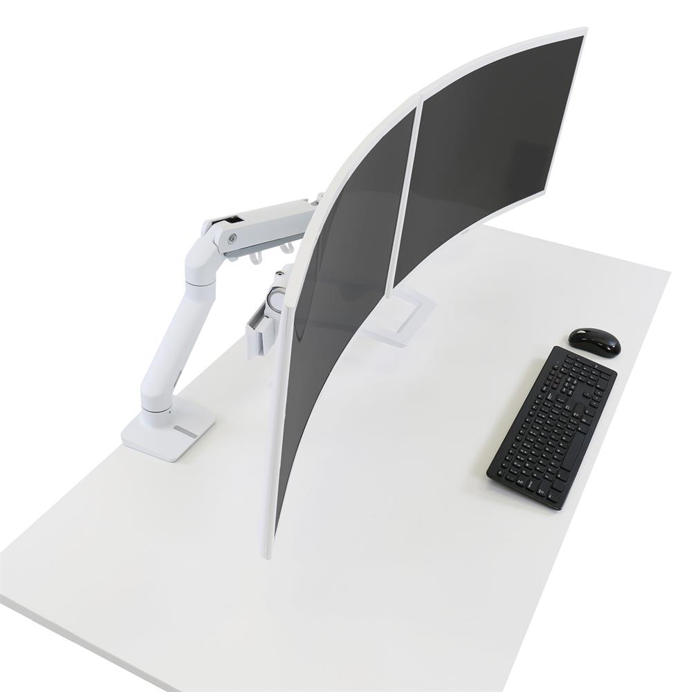 Ergotron HX 雙顯示器單臂支架(白色 45-476-216)