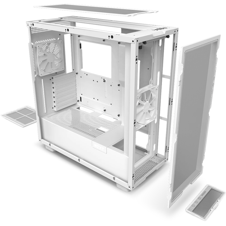 NZXT H7 Flow 中塔機箱 Air Flow Edition(白色)