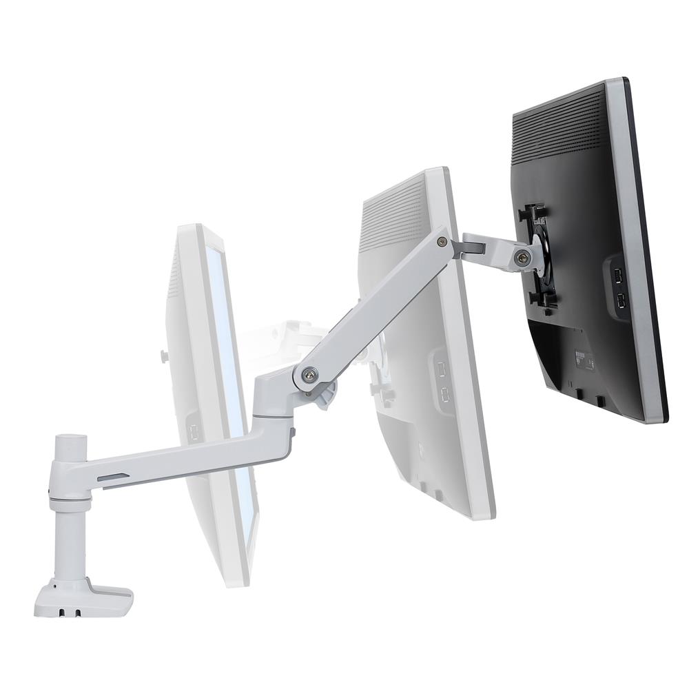 Ergotron LX 桌面顯示器支架(亮白 45-490-216)