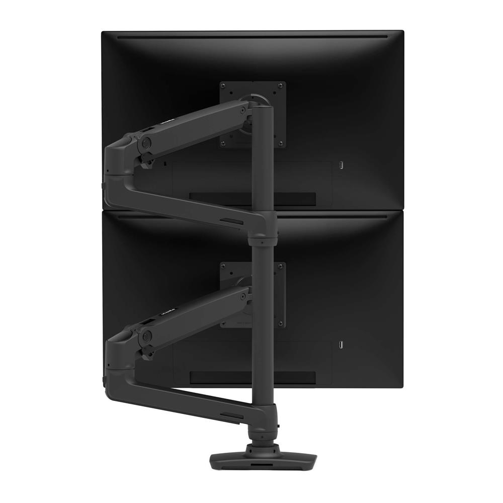 Ergotron LX 雙臂高杆顯示器支架(黑色 45-509-224)