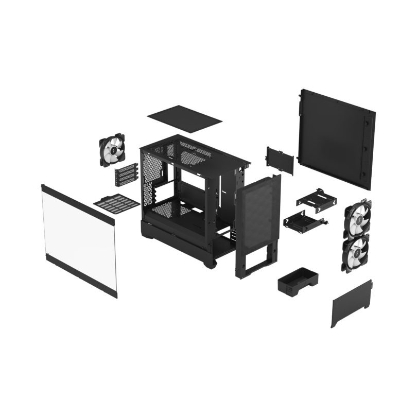 Fractal Design Pop Mini Air M-ATX 機箱(RGB Black TG Clear Tint)