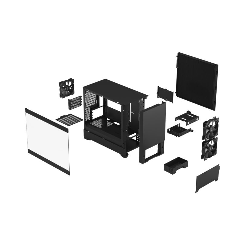 Fractal Design Pop Mini Silent M-ATX 機箱(Black TG Clear Tint)