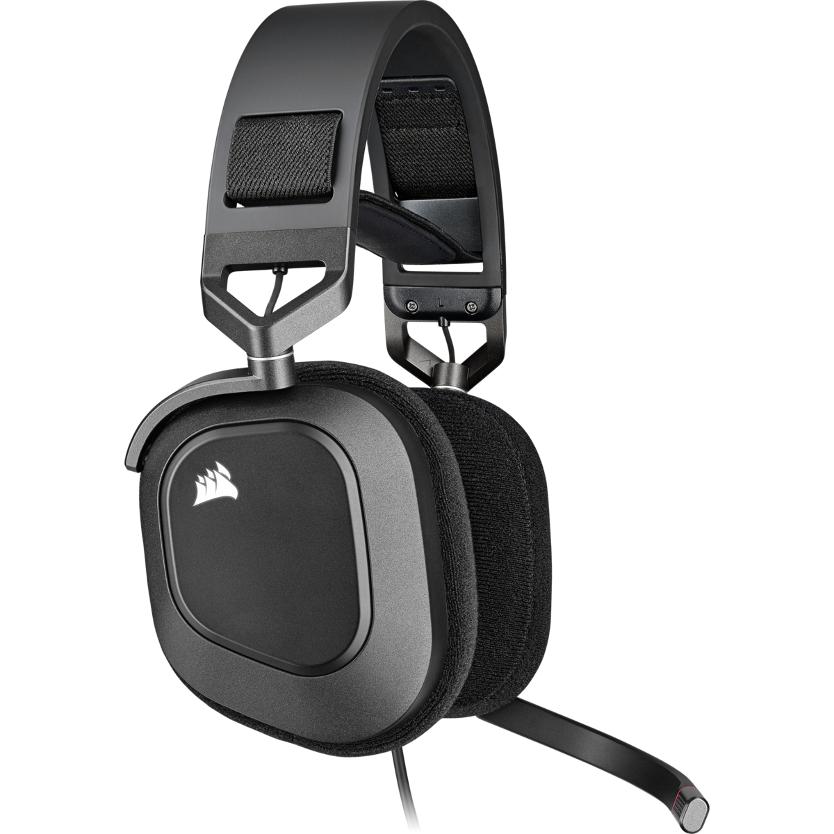 Corsair HS80 RGB USB 7.1聲道 有線遊戲耳機(碳黑色)