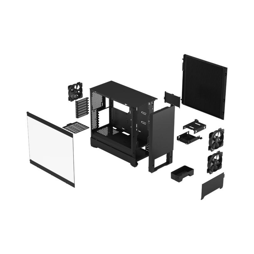 Fractal Design Pop Silent ATX 機箱(Black TG Clear Tint)