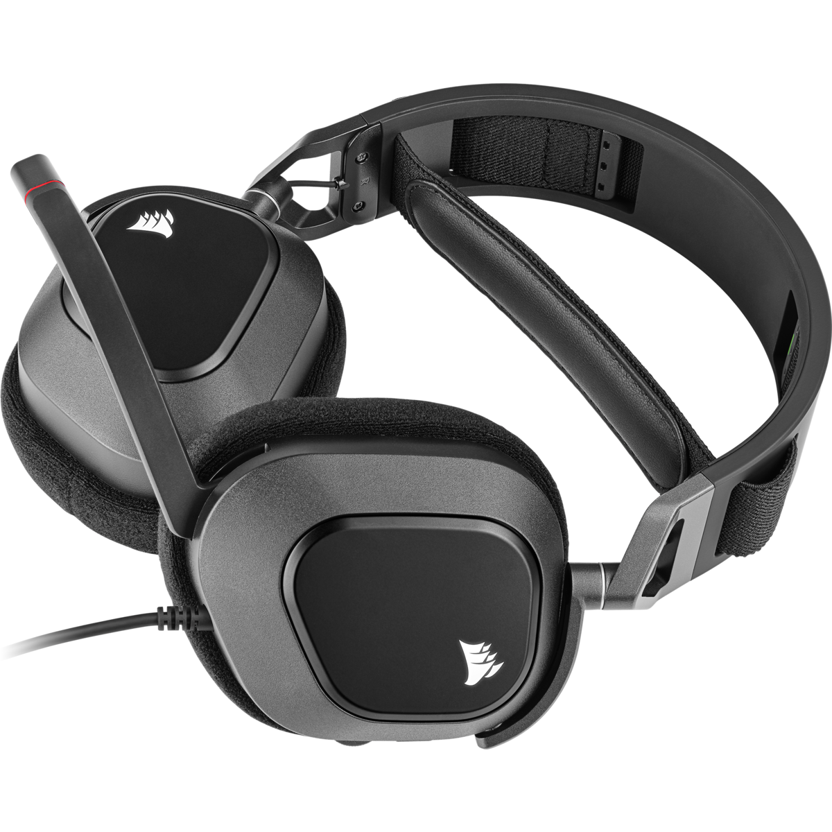 Corsair HS80 RGB USB 7.1聲道 有線遊戲耳機(碳黑色)