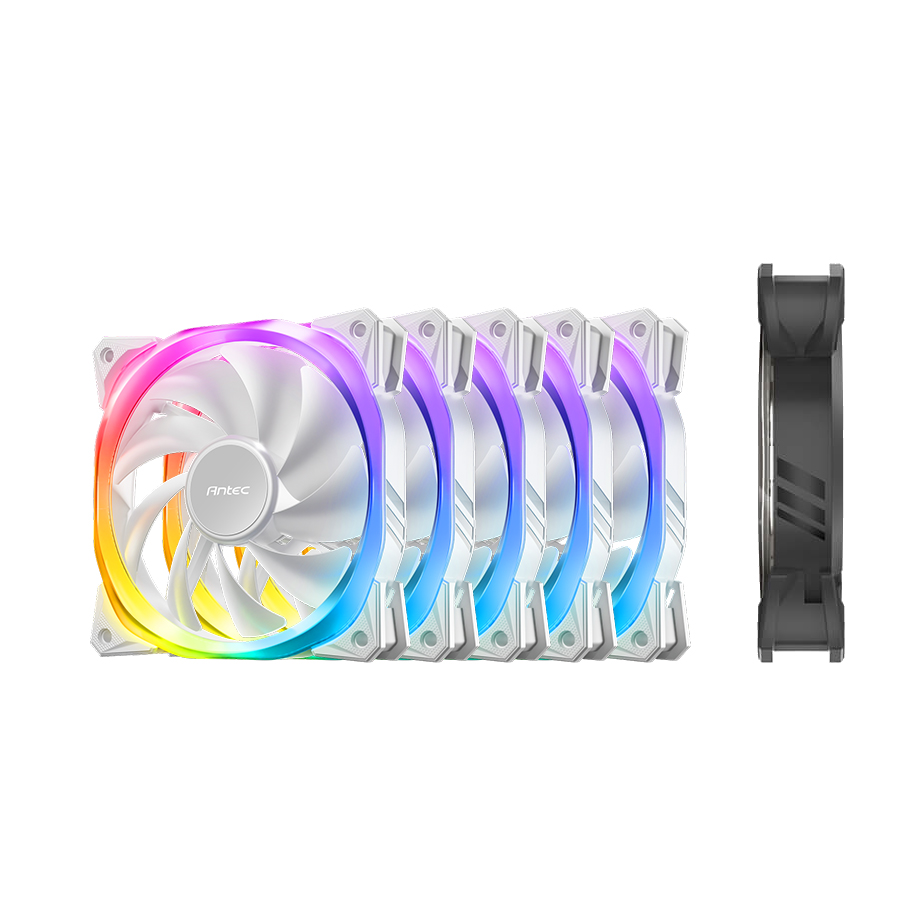 ANTEC FUSION 120 ARGB White 5 Pack 散熱風扇(FUSION-120-ARGB-W_5PK)