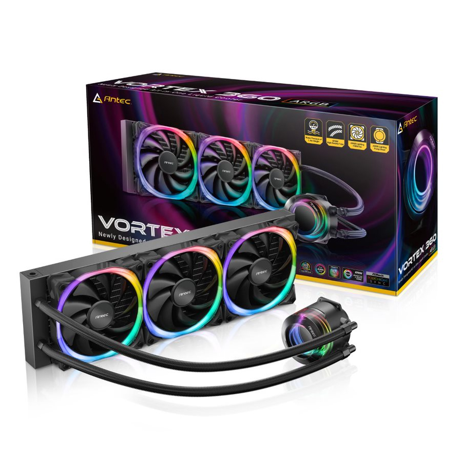 ANTEC VORTEX 360 RGB 水冷散熱器(黑色)