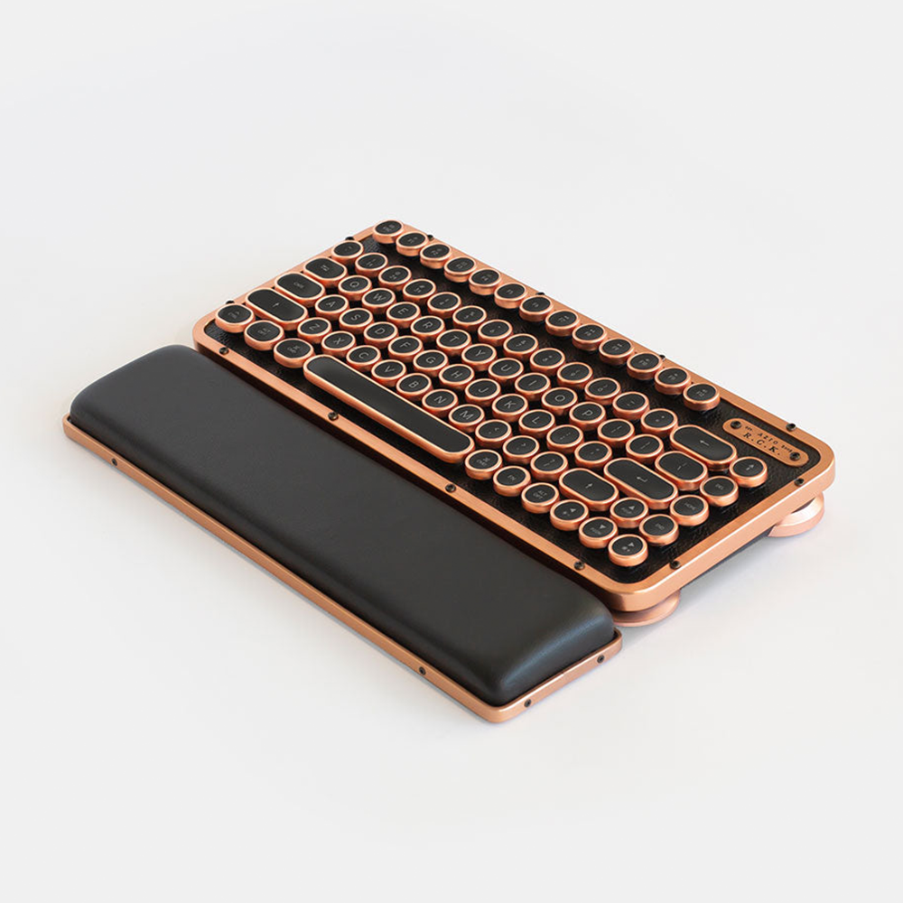 AZIO Retro R.C.K. 短版藍牙無線復古打字機鍵盤(Artisan 小牛皮)