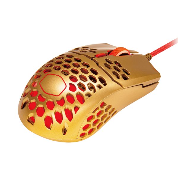 Cooler Master MM711 超輕量RGB遊戲滑鼠(Golden Red)