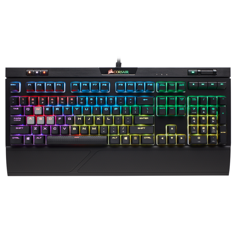 Corsair Strafe MK2 RGB 機械式鍵盤(Cherry MX 靜音紅軸)